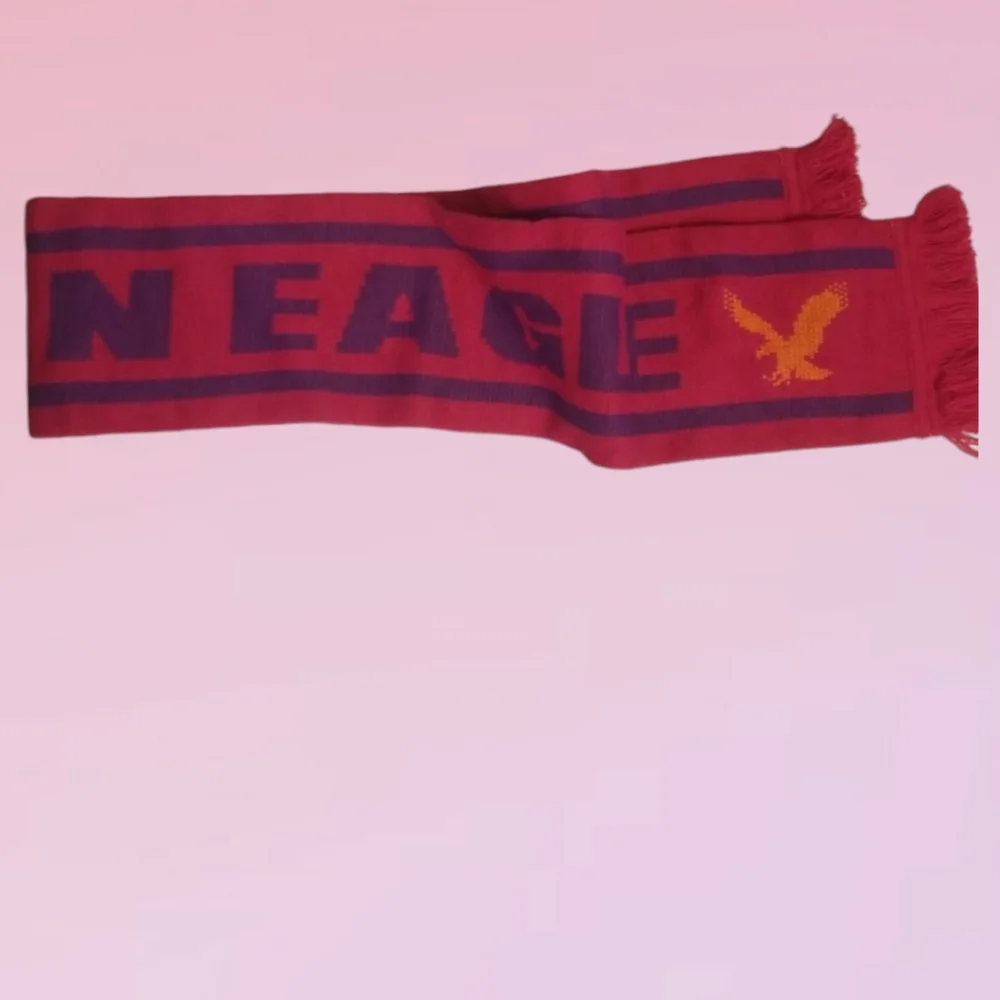 AMERICAN EAGLE Fringe Scarf Sweater Knit Style fringed ends - Picture 4 of 8